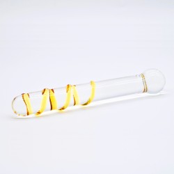 Crystal Gold Single-end Glass Dildo 