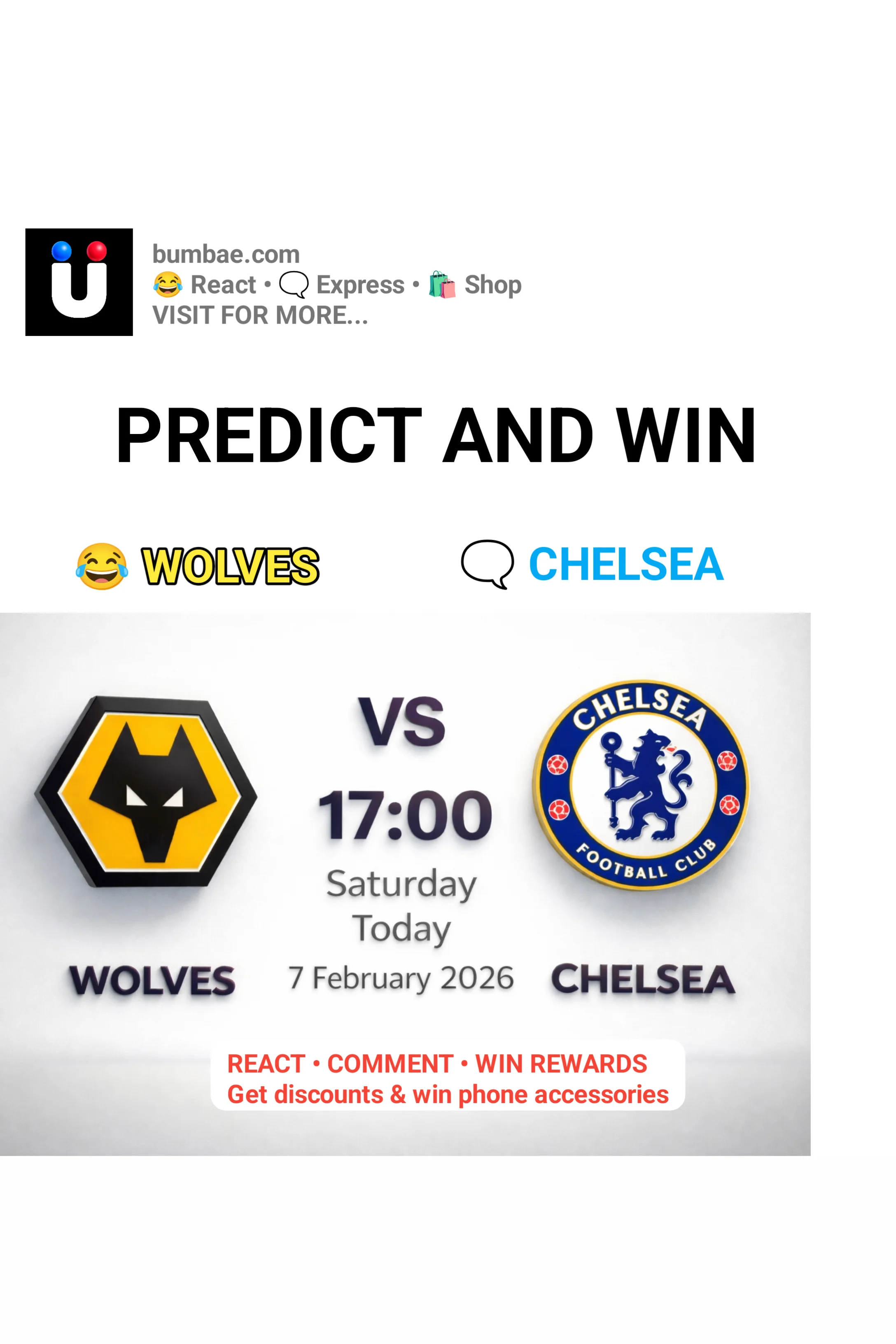 Wolves vs Chelsea predict and win k50